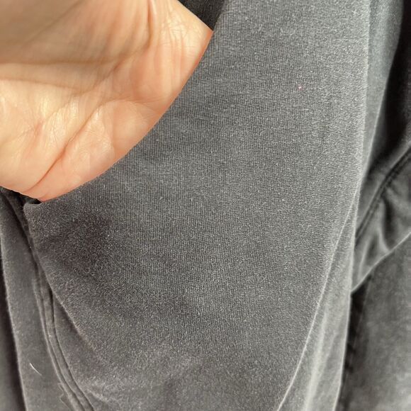 Lululemon That's A Wrap Size 6 Cardigan Sweater Faded Black Stretch French Terry - Picture 7 of 14